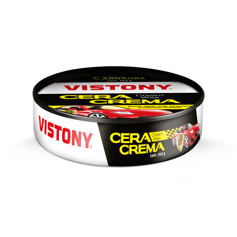 CERA EN CREMA PARA AUTO DE 200GR VISTONY