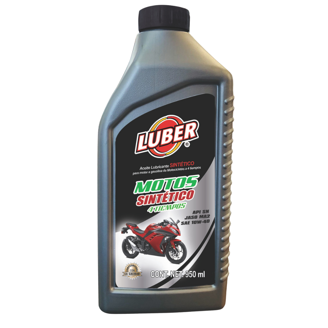 LUBER MOTO 4 TIEMPOS SINTENTICO 10W40 SN-1  (1/QT-950ML) LUBER