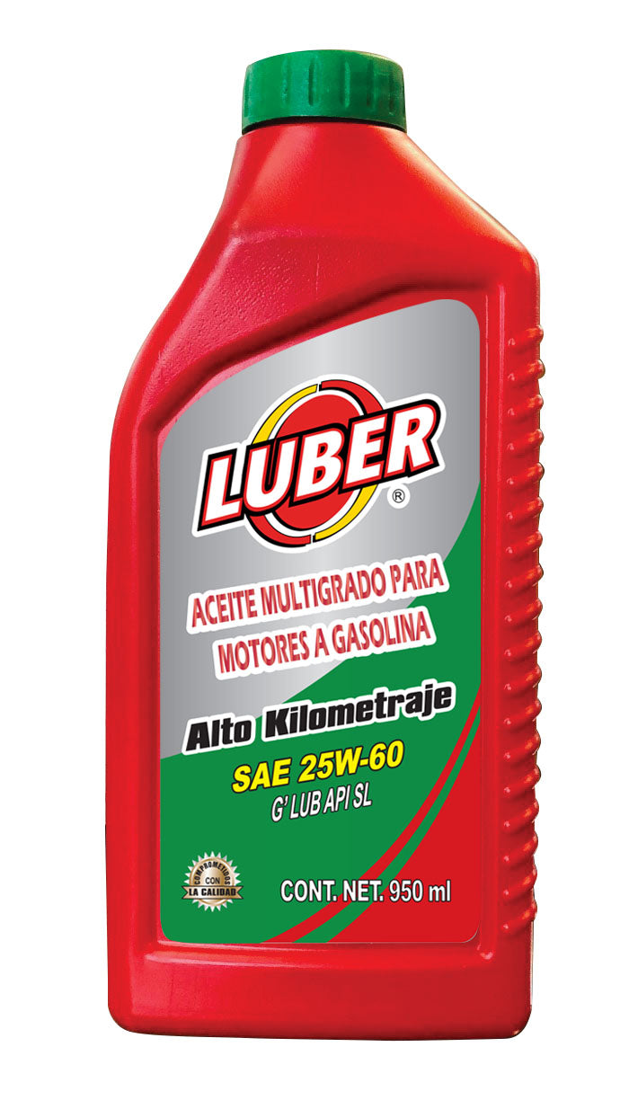 GLUB GASOLINA MULTIGRADO API SL 25W60-1(1/QT-950ML )